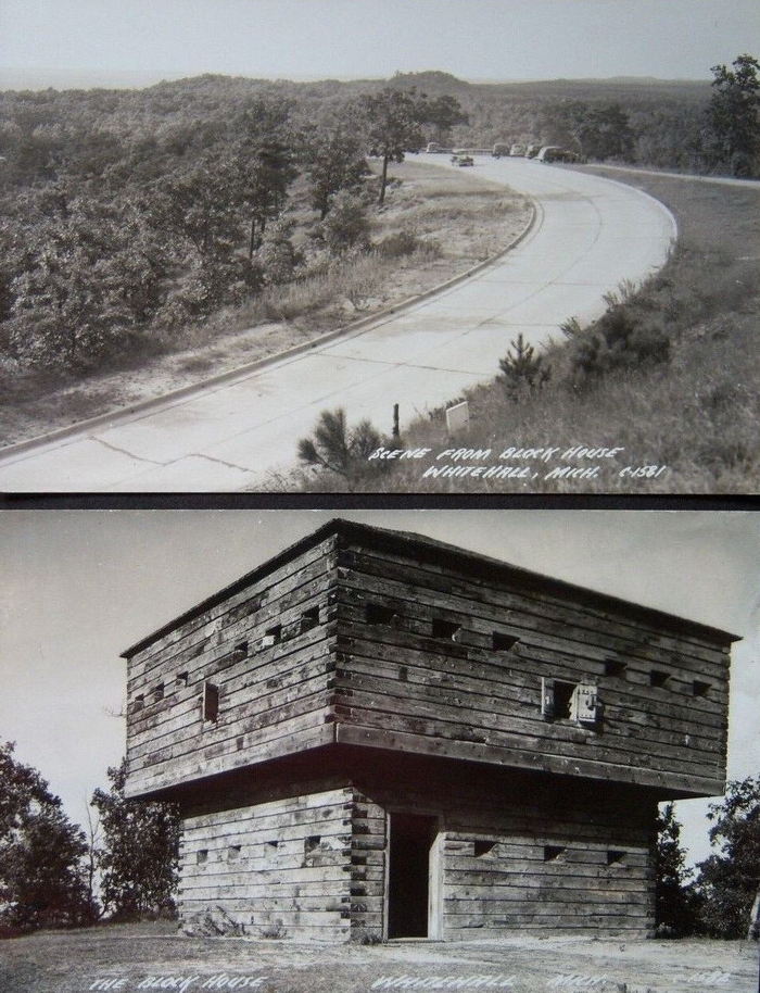 Muskegon State Park Blockhouse - Postcard (newer photo)